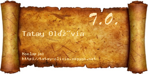 Tatay Olívia névjegykártya